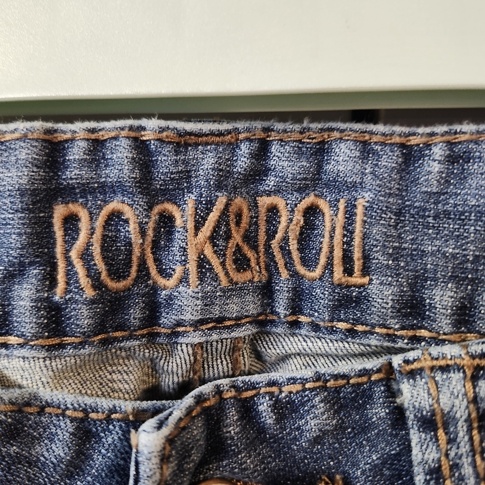 Rock and Roll Denim Mid Rise Boot Cut Jeans Sz 27 X 34 - Picture 4 of 6